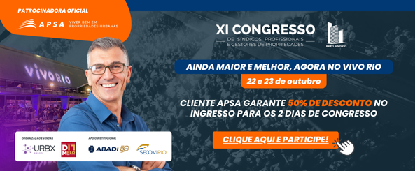 XI Congresso de síndicos profissionais e gestores de propriedades