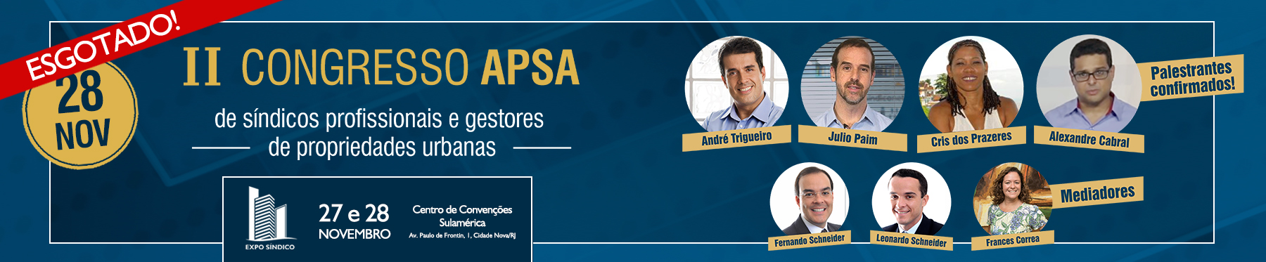 II Congresso APSA de Síndicos profissionais e Gestores de Propriedades Urbanas