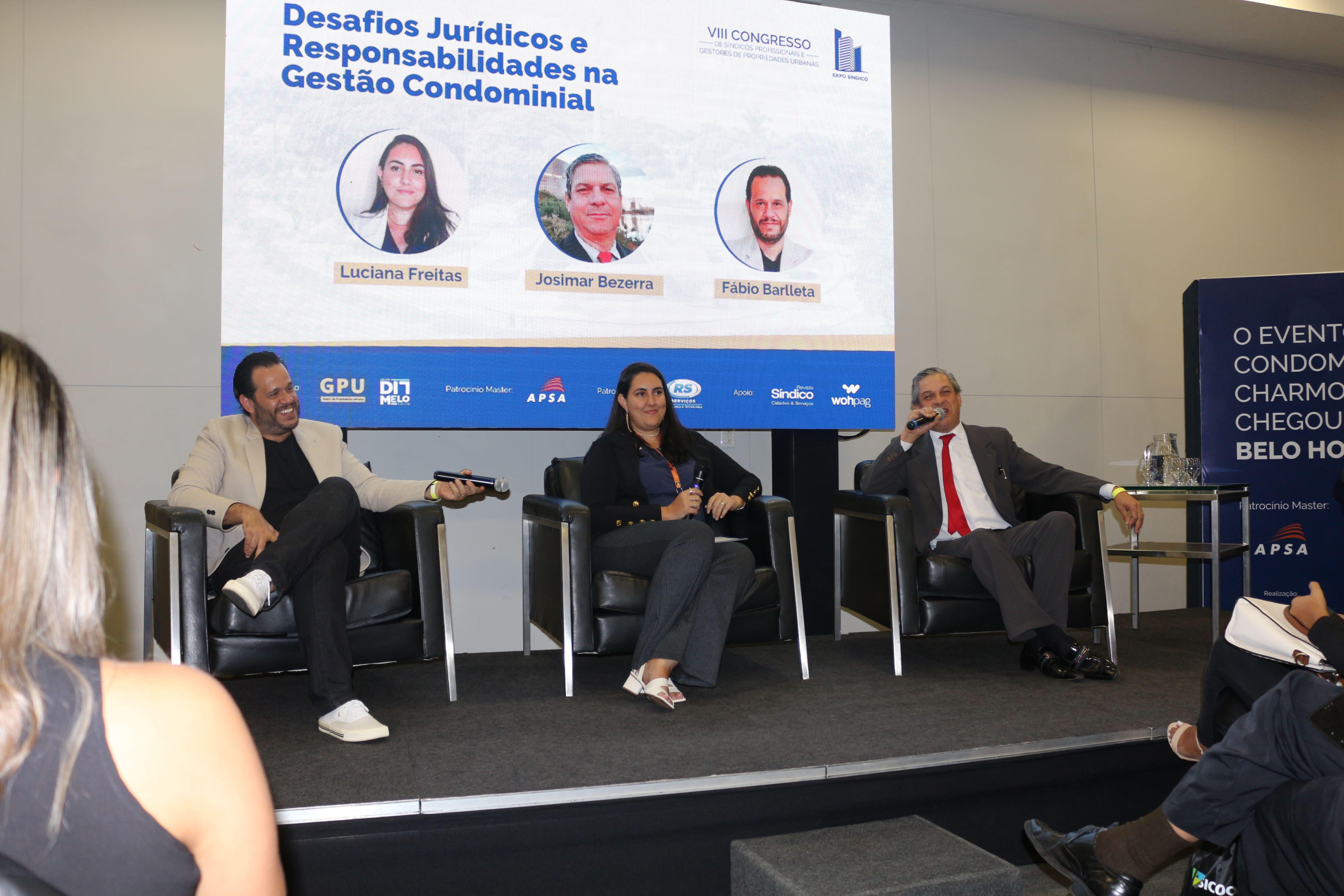 Painel Jurídico no VIII Congresso de Síndicos Profissionais e Gestores de Propriedades Urbanas e Expo Síndico em Belo Horizonte