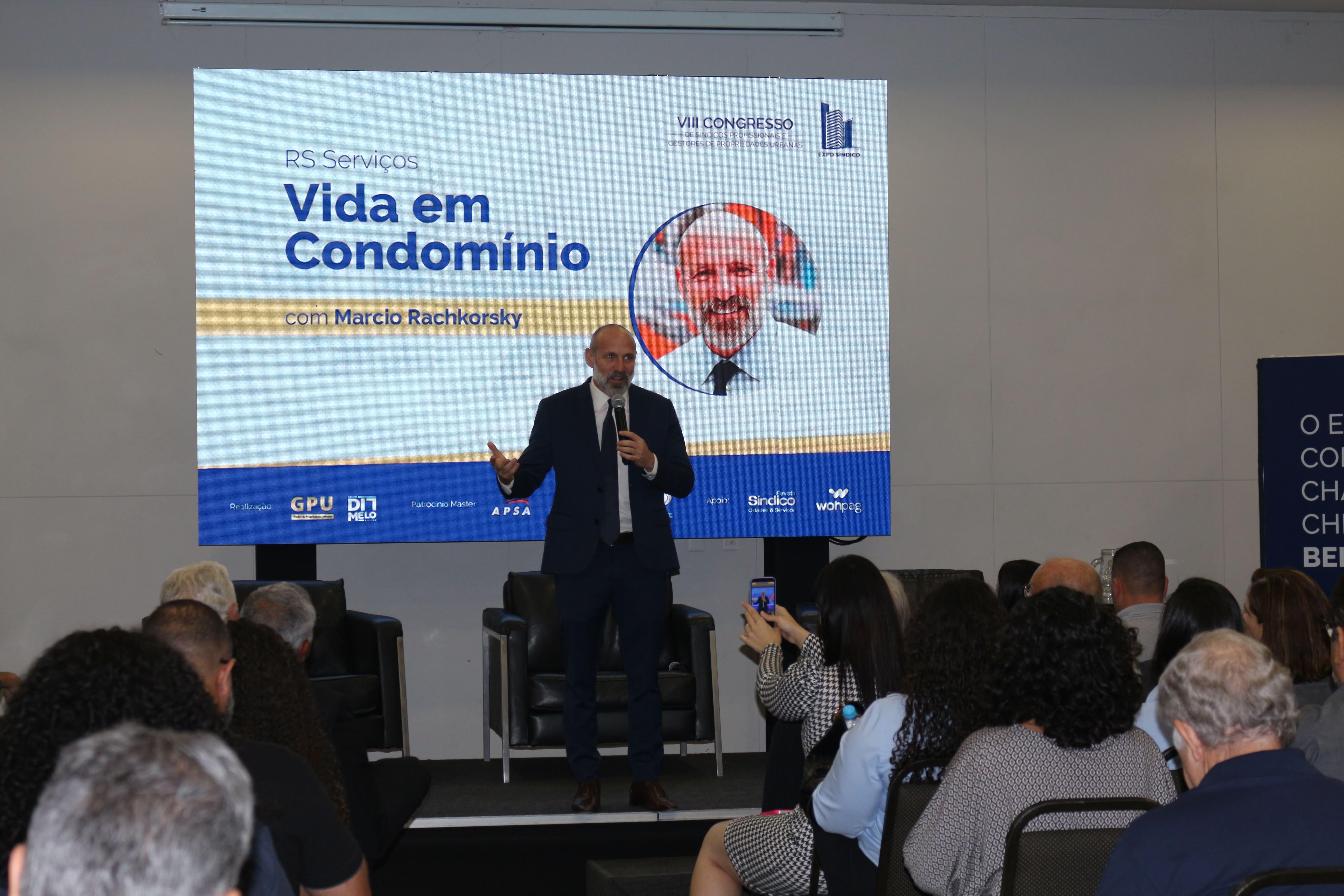 Marcio Rachkorsky no VIII Congresso de Síndicos Profissionais e Gestores de Propriedades Urbanas e Expo Síndico em Belo Horizonte