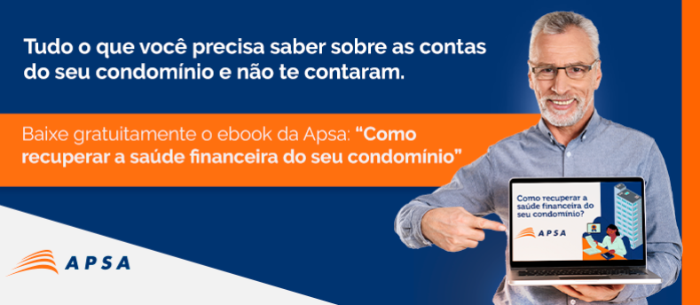 Imagem de divulgação do e-book "Como recuperar a saúde financeira do seu condomínio)